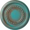Ekena Millwork Federal Roped Small Ceiling Medallion (Canopies up to 6"), 12 5/8"OD x 1 1/8"P, Copper Green Patina CM12FECGS - alternate 1